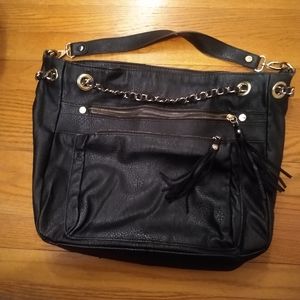 Steve Madden Leather Tassel Purse with Chain